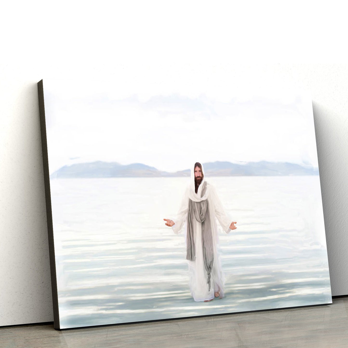 Jesus Walks On Water Canvas Art - Jesus Christ Pictures - Jesus Wall Art - Christian Wall Decor