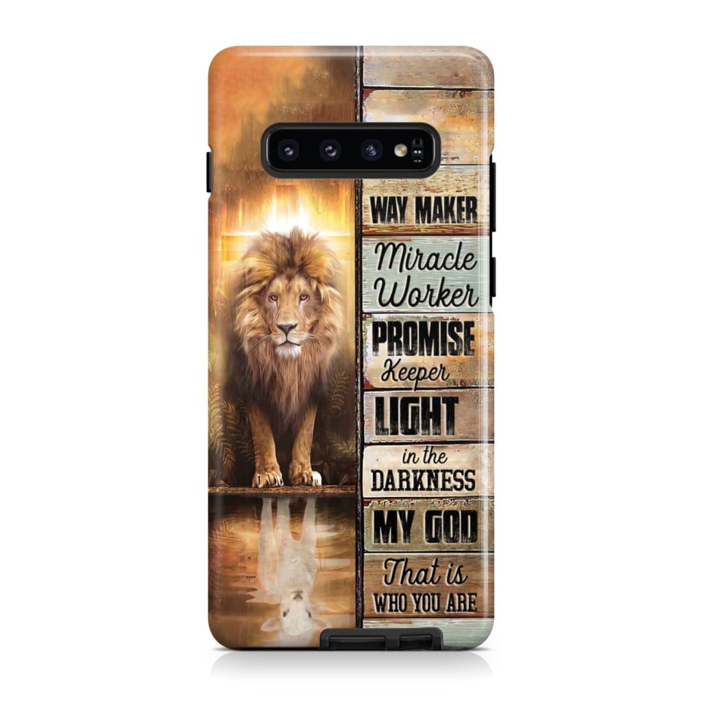 Jesus Way Maker Lion Of Judah Phone Case - Scripture Phone Cases - Iphone Cases Christian