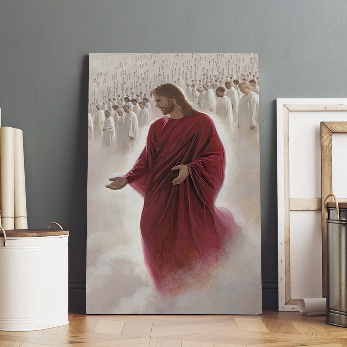 Jesus on Heaven Poster Canvas