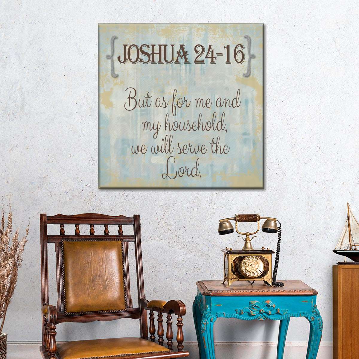 John 24-16 Square Canvas Art - Christian Wall Decor - Christian Wall Hanging