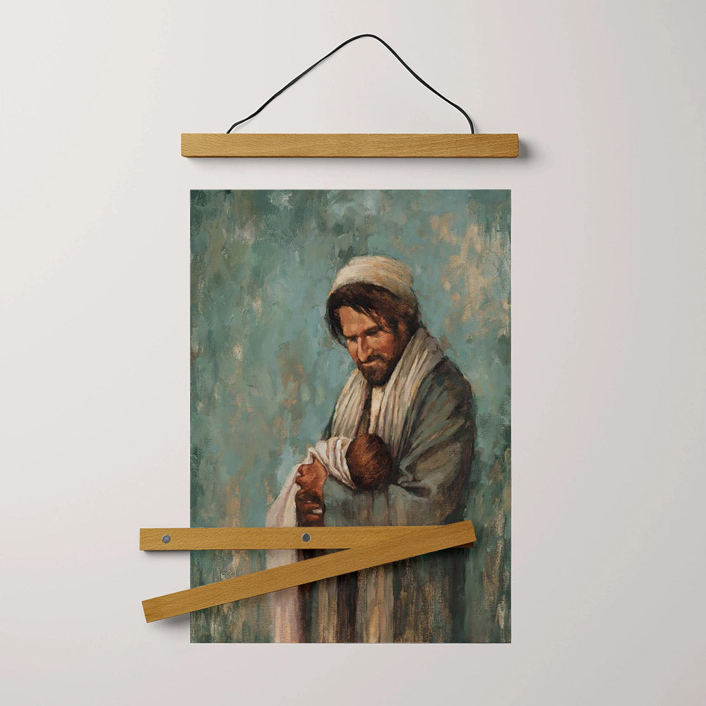 Joseph Portrait Hanging Canvas Wall Art - Christmas Gift - Religious Canvas