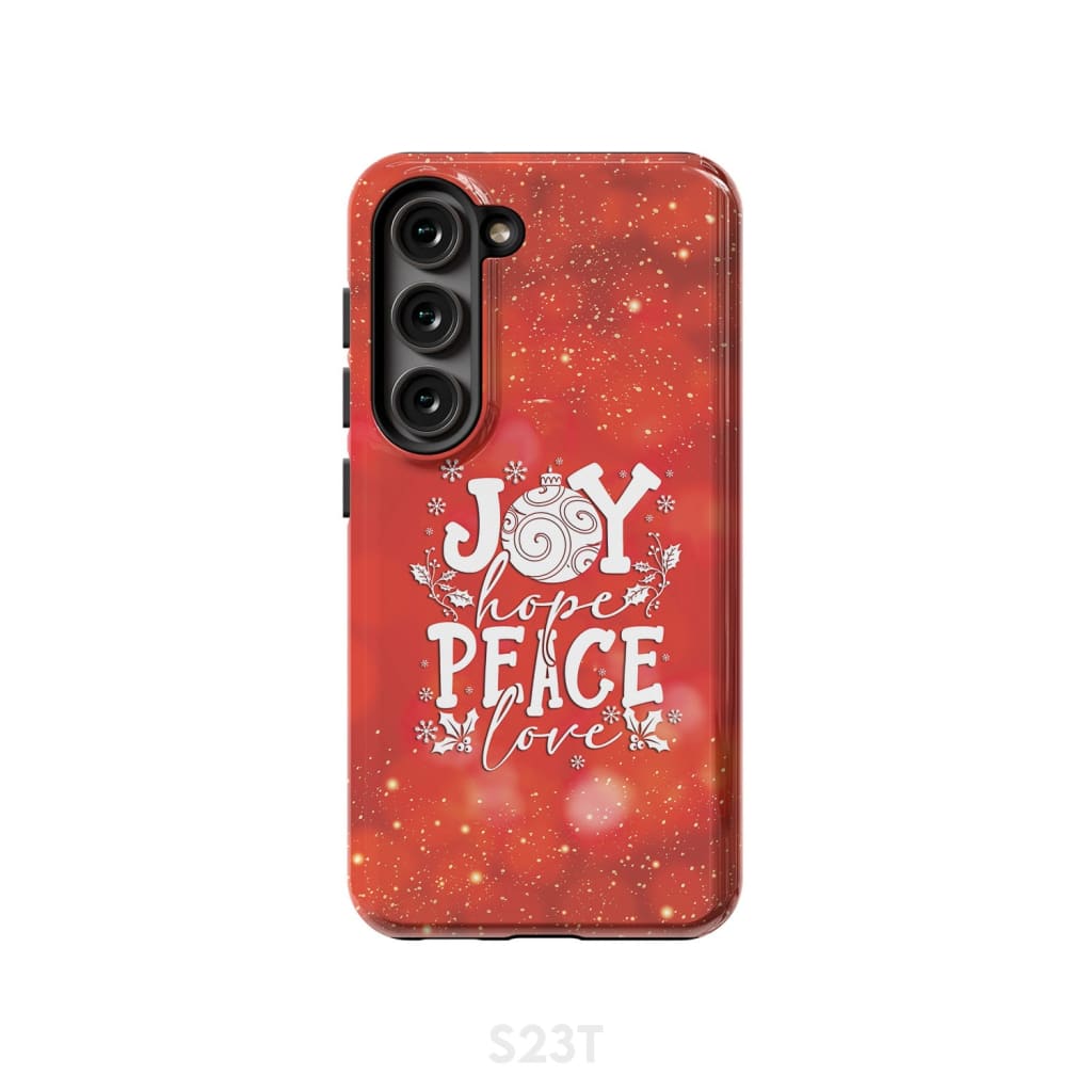 Joy Hope Peace Love - Christian Christmas Phone Case - Inspirational Bible Scripture iPhone Cases