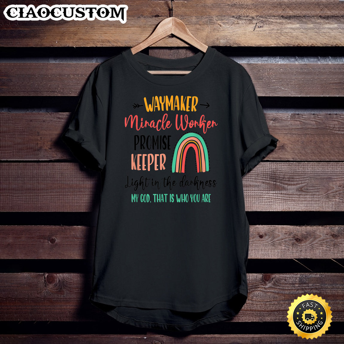 Kids Waymaker Miracle Worker Rainbow, Christian T-Shirt - Christian Shirt