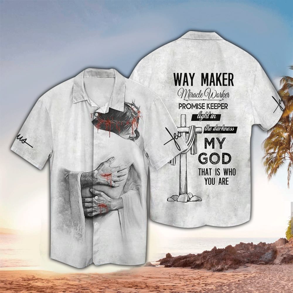 Light In The Darkness Jesus Hawaiian Shirt - Christian Hawaiian Shirts For Men & Women