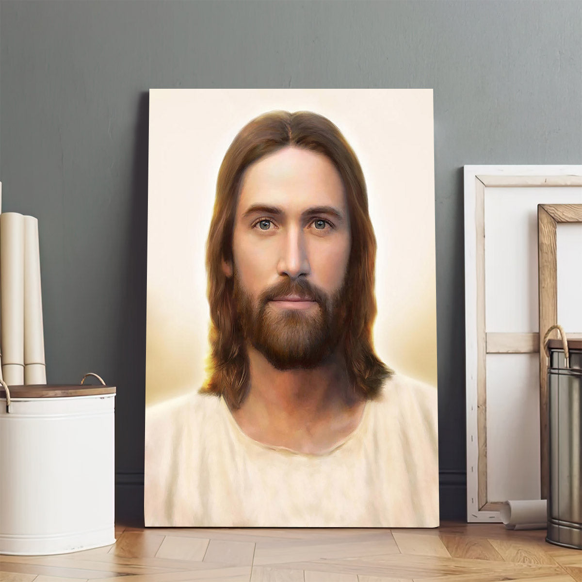 Light Of The World Brent Borup Canvas Wall Art - Jesus Canvas Pictures - Christian Wall Art