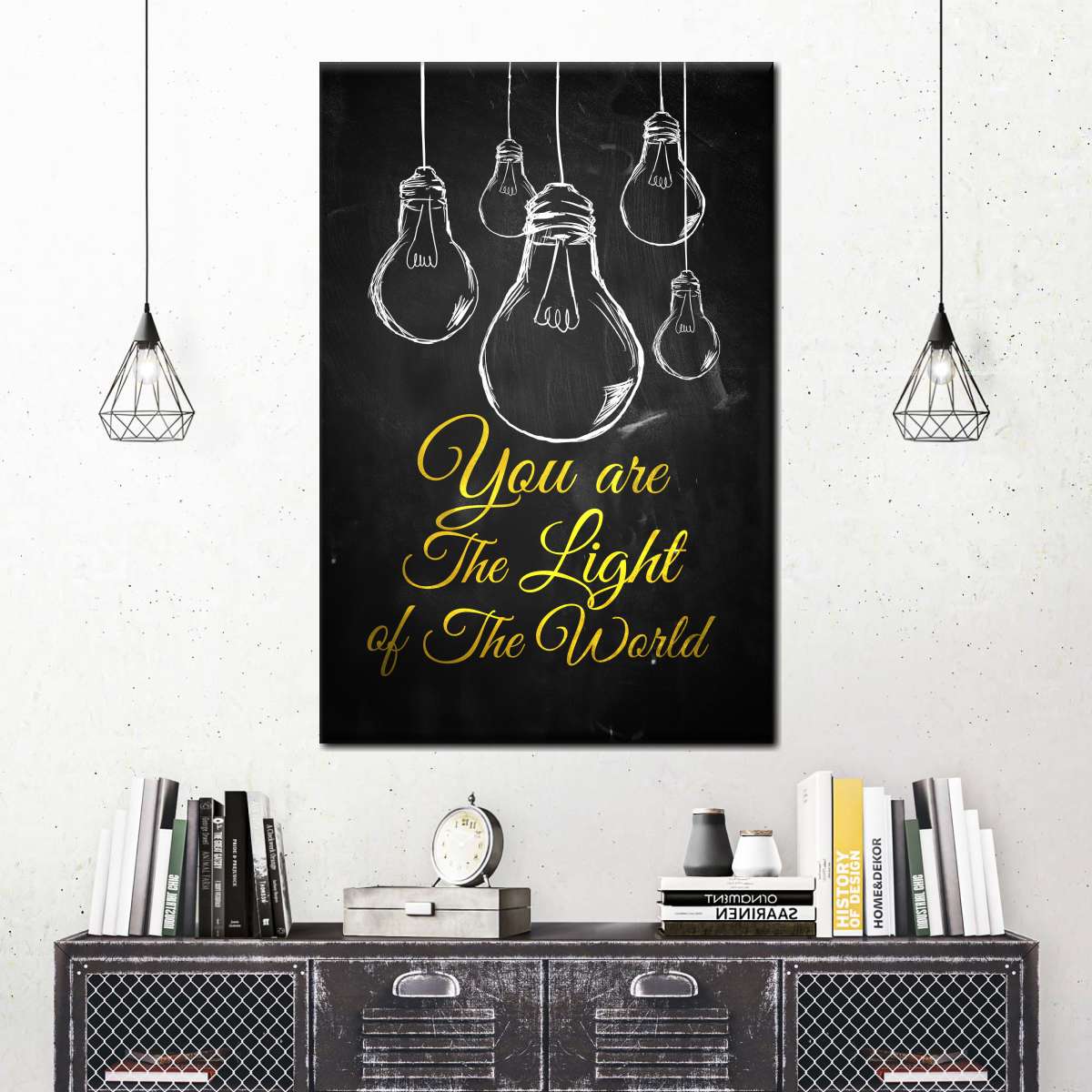 Light Of The World Canvas Wall Art - Canvas Religious Wall Art - Christian Wall Decor Living Room
