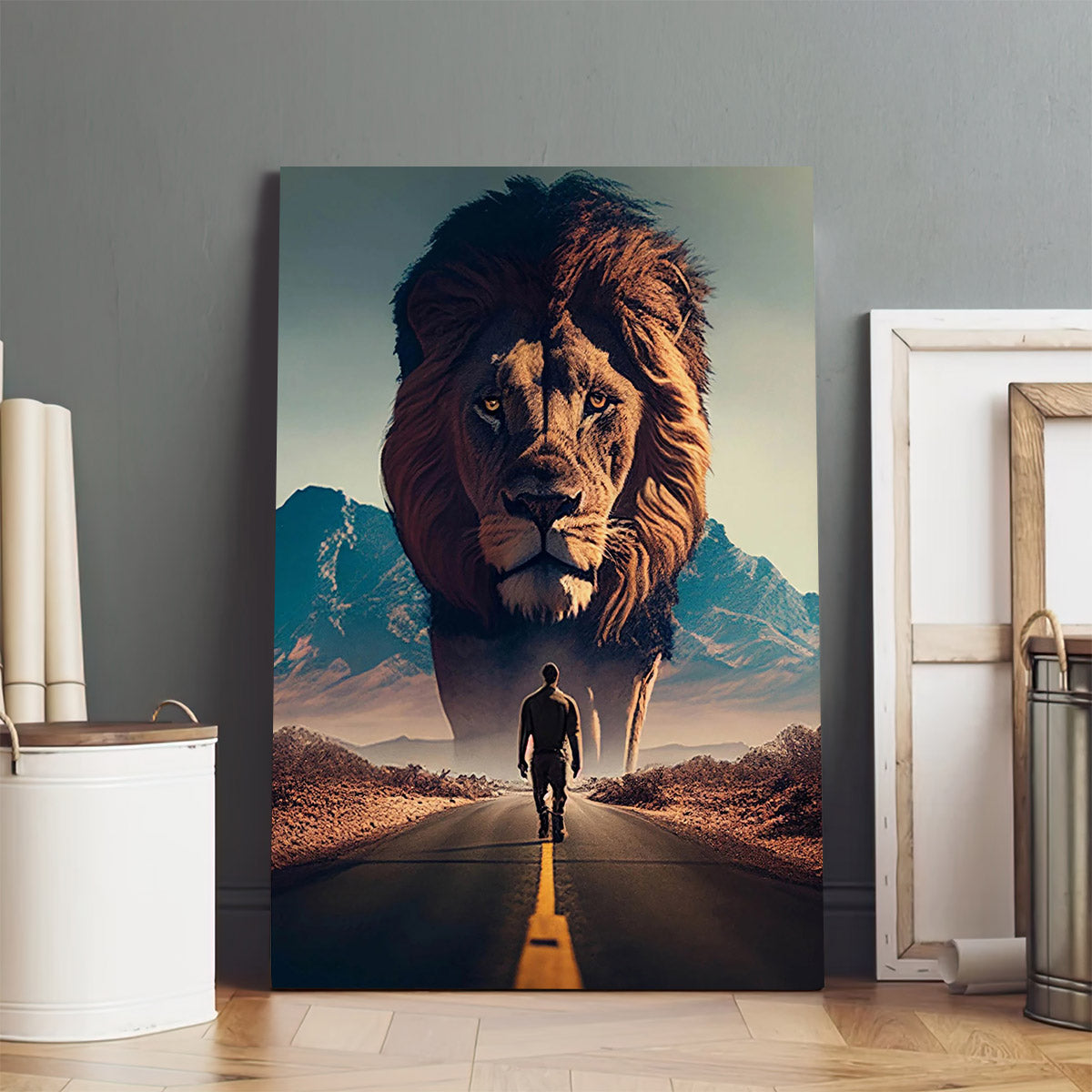 Lion Art - Jesus Christ Canvas - Christian Wall Art