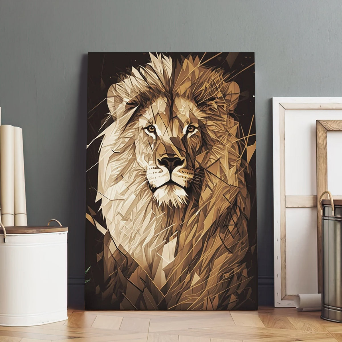 Lion Art 1 - Jesus Christ Canvas - Christian Wall Art