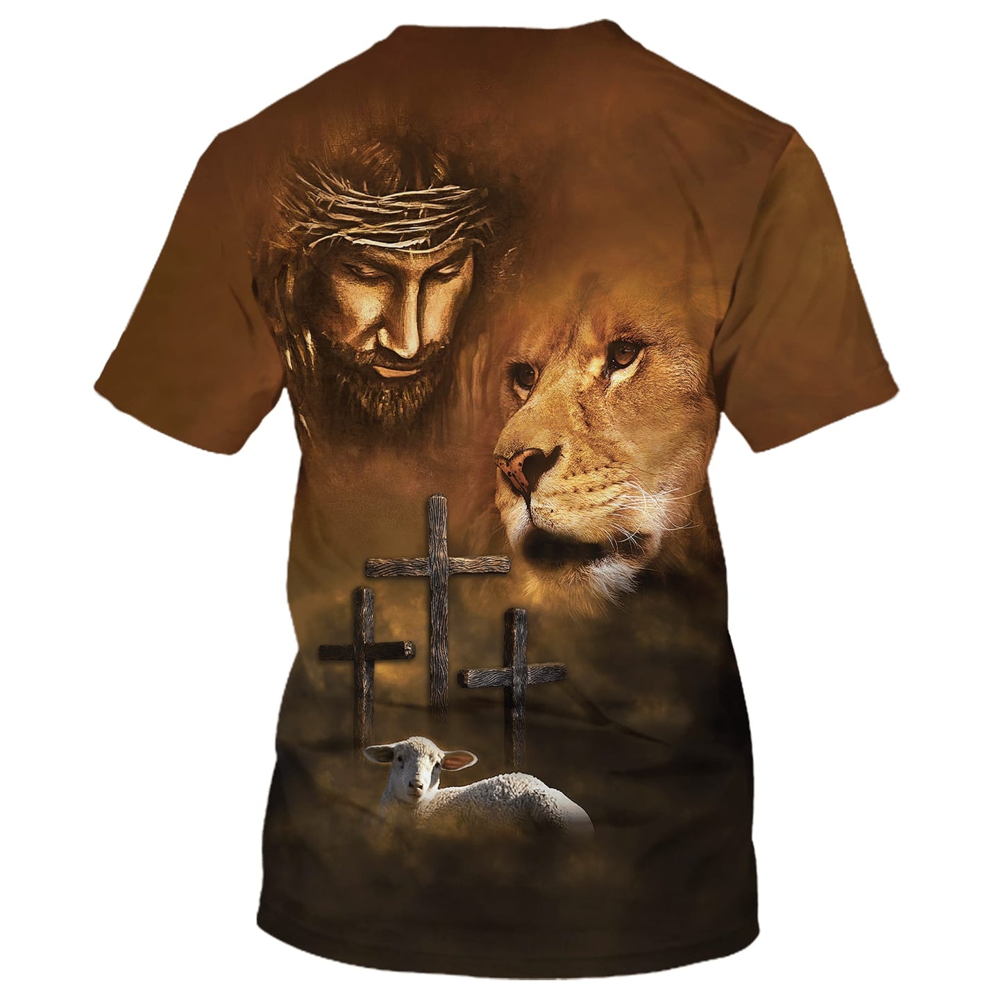 Lion Lamb Jesus 3D All Over Printed Shirt for Men and Women