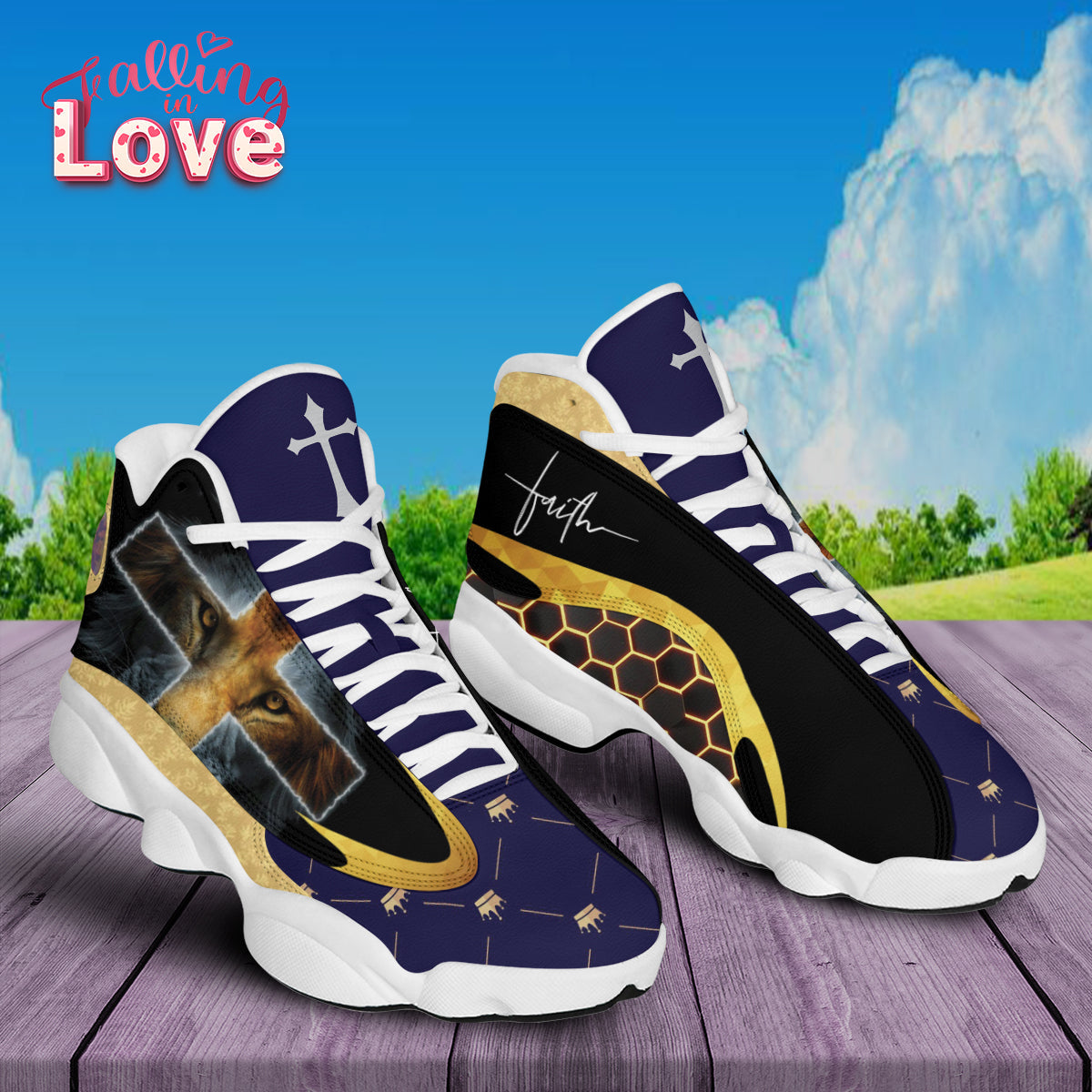 Lion Of Judah Faith Jesus Basketball Shoes For Men Women - Christian Shoes - Jesus Shoes - Unisex Basketball Shoes