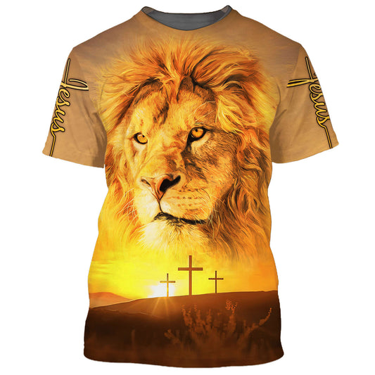 Lion Of Judah He Is Risen Jesus 3D All Over Printed Shirt for Men and Women
