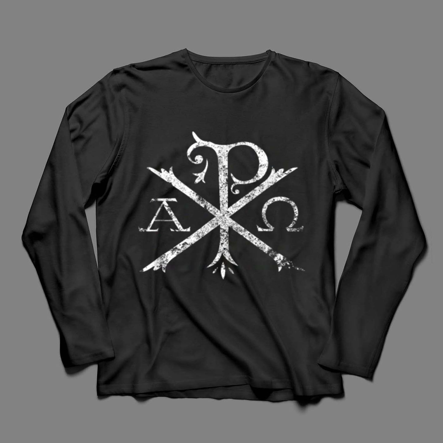 Labarum Christogram Cross Faith Long Sleeve T-Shirt