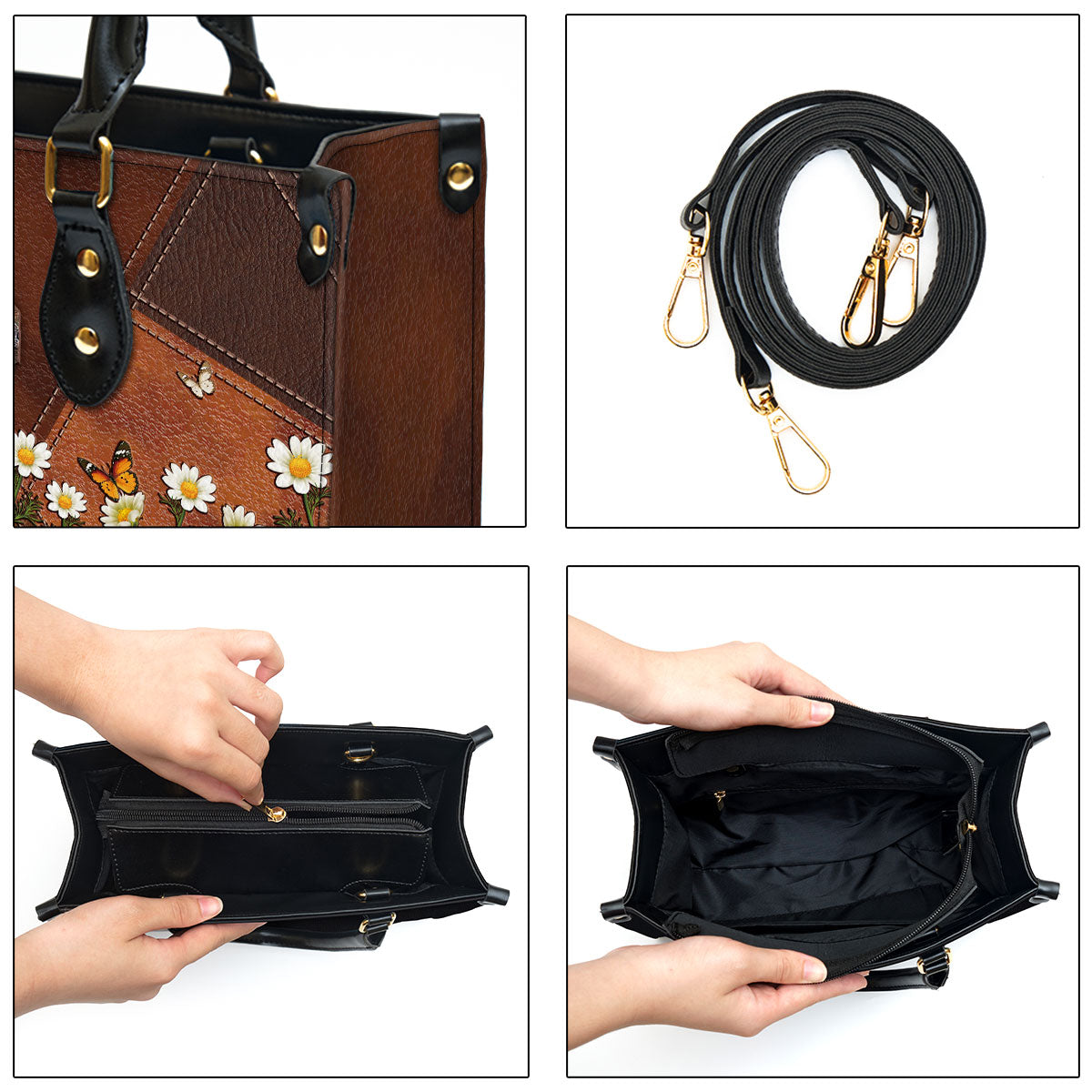 Love Is Patient Old Rugged Cross Leather Handbag - Religious Gifts For Women - Women Pu Leather Bag