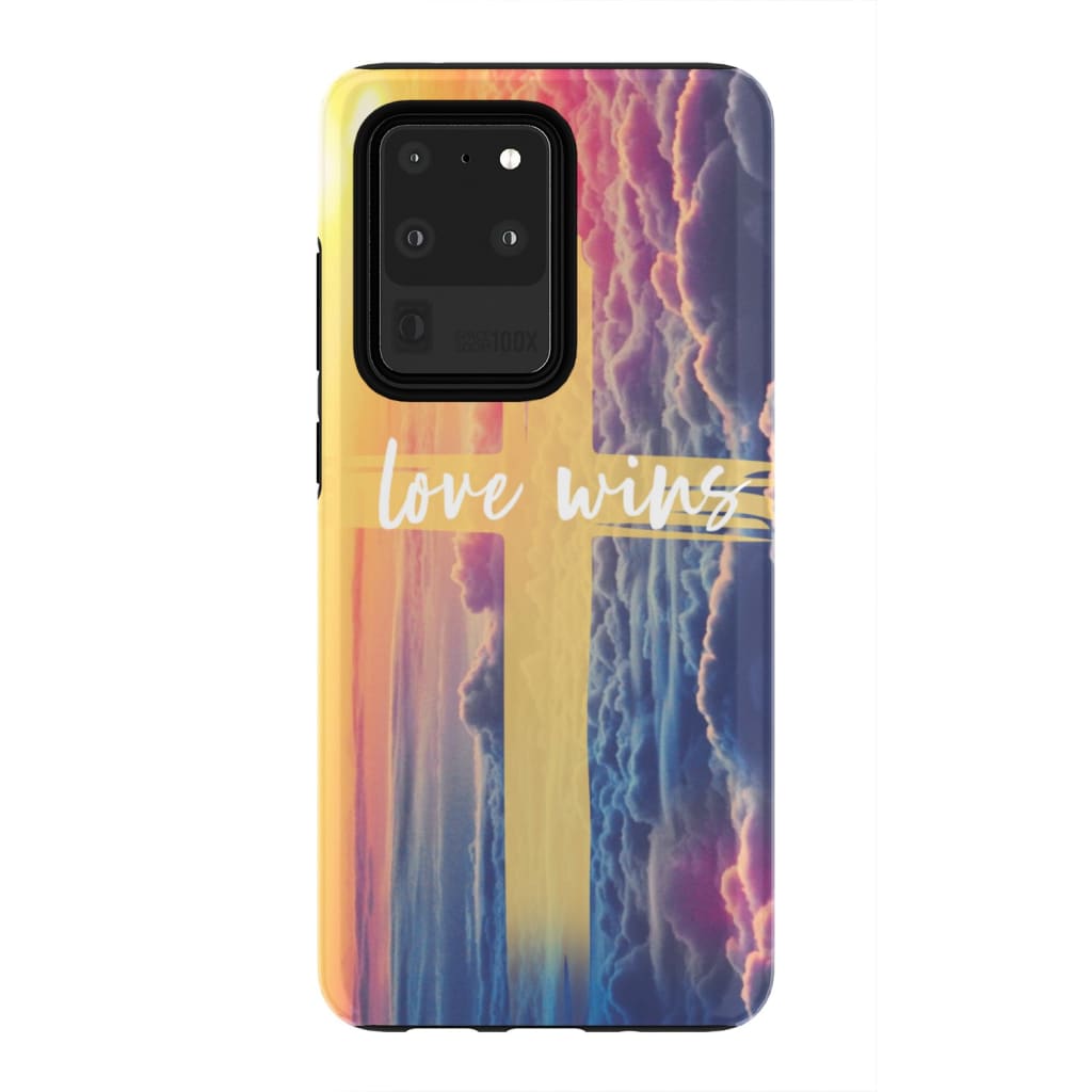 Love Wins - Cross Phone Case - Inspirational Bible Scripture iPhone Cases