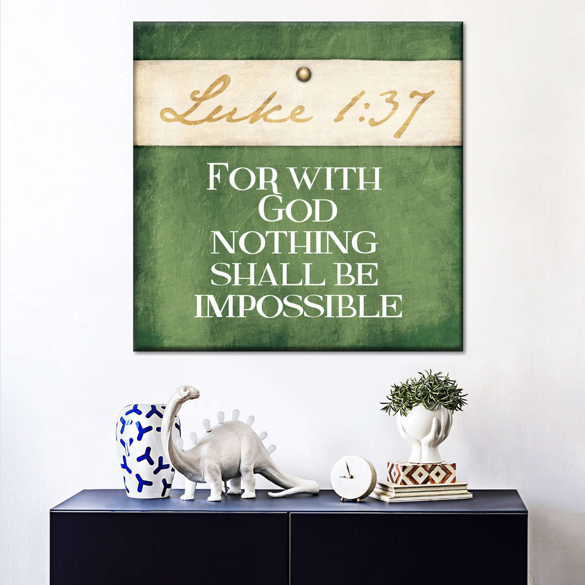 Luke God Square Canvas Art - Christian Wall Decor - Christian Wall Hanging
