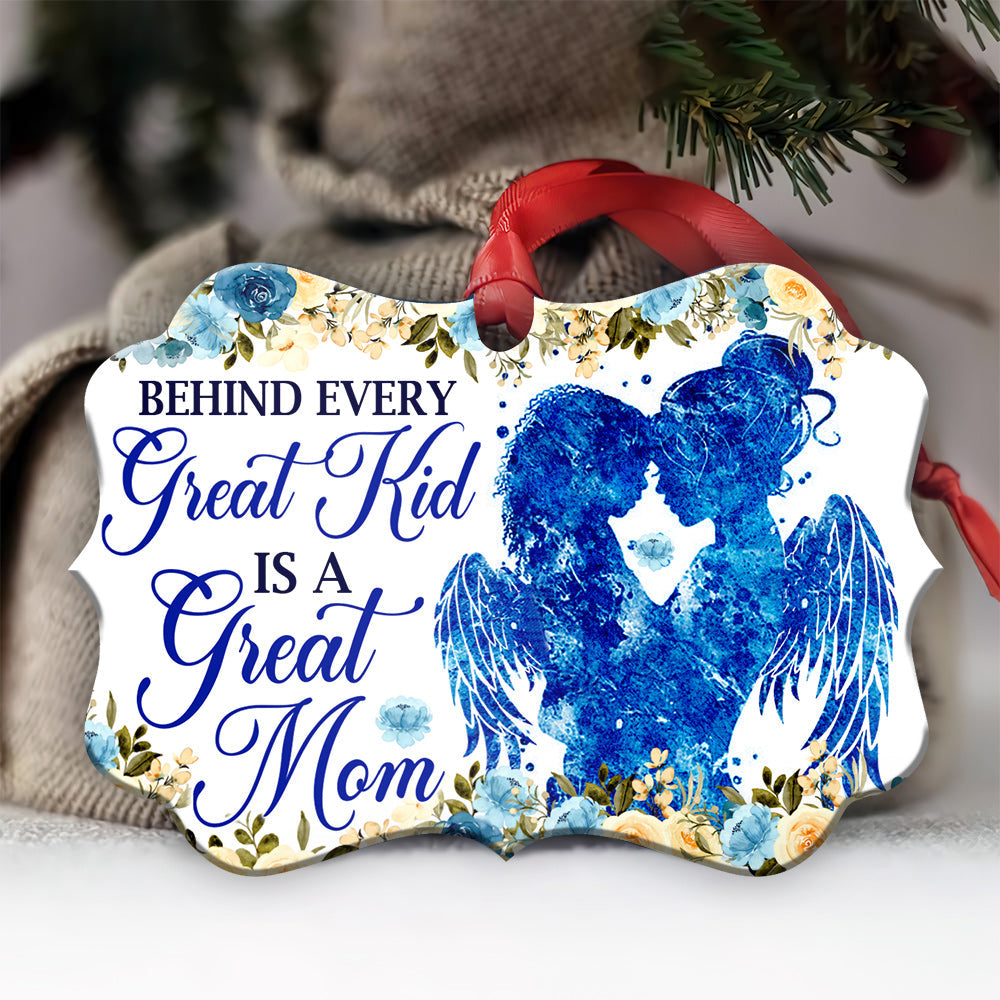 Mad Behind Every Great Kid Metal Ornament - Christmas Ornament - Christmas Gift