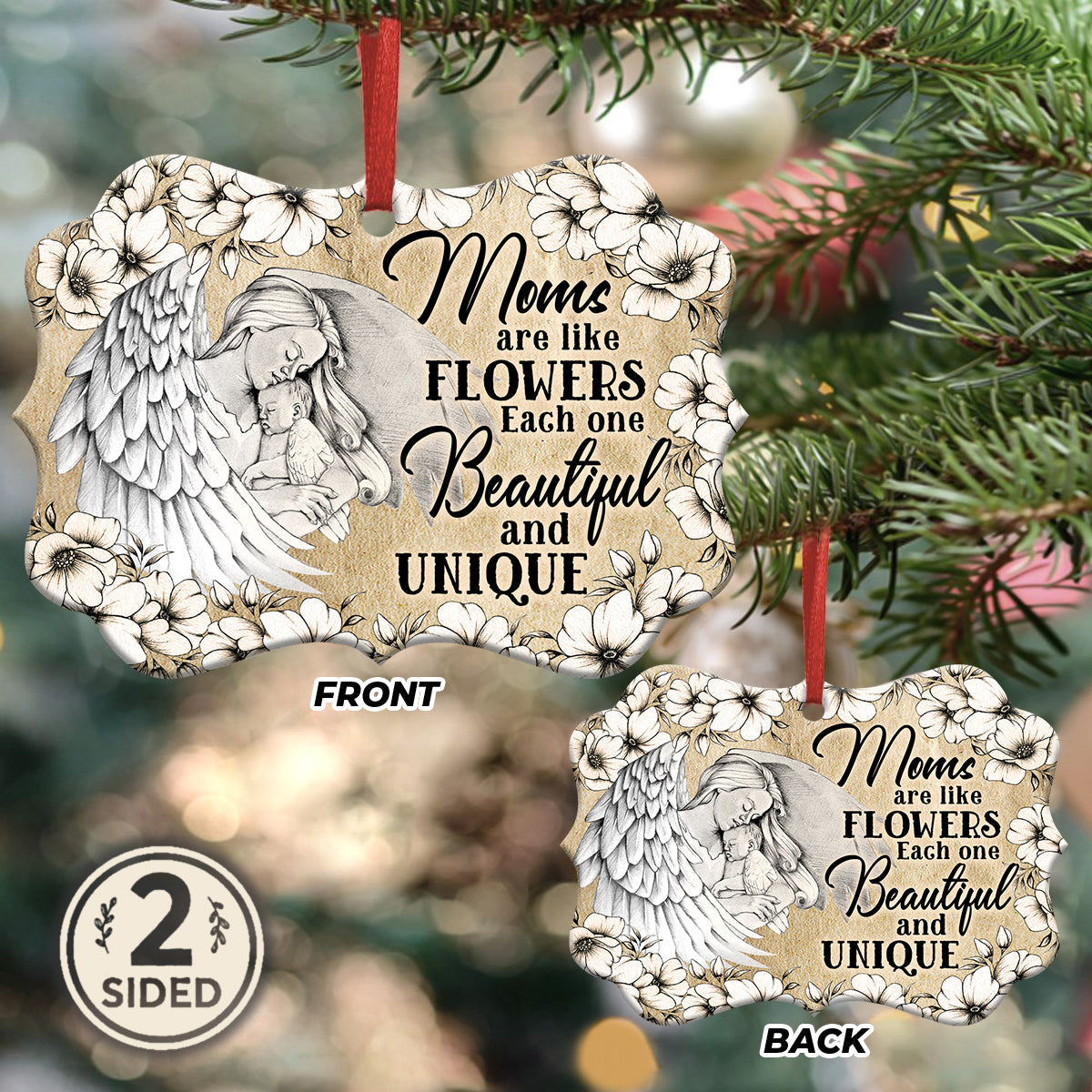 Mad Moms Are Like Flowers Metal Ornament - Christmas Ornament - Christmas Gift