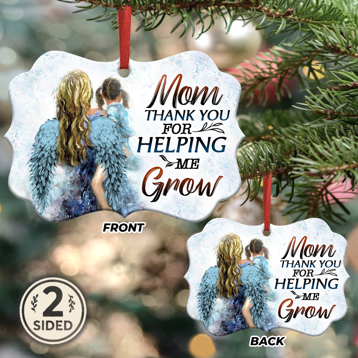 Mad Thanks Mom Metal Ornament - Christmas Ornament - Christmas Gift