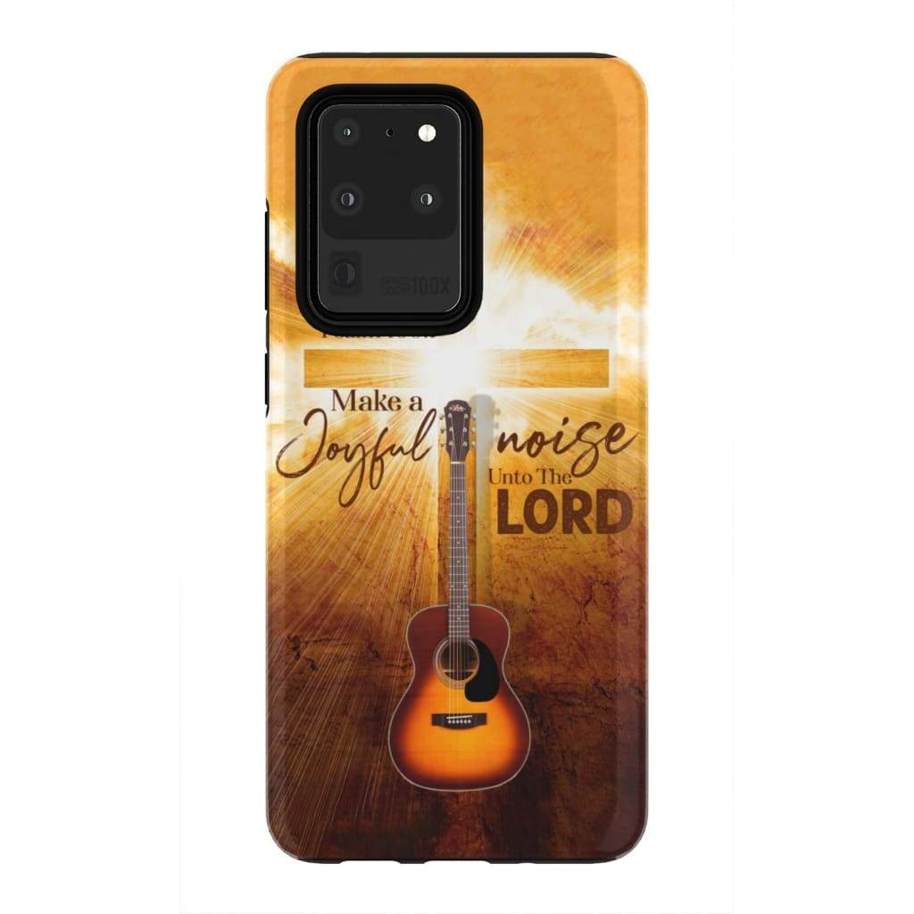 Make A Joyful Noise Unto The Lord Psalm 1001 Bible Verse Phone Case - Inspirational Bible Scripture iPhone Cases