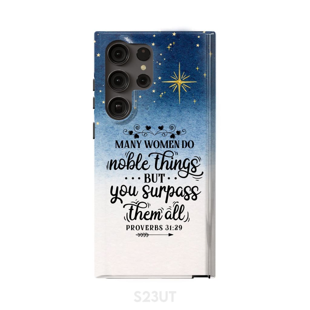 Many women do noble things phone case - Inspirational Bible Scripture iPhone Cases