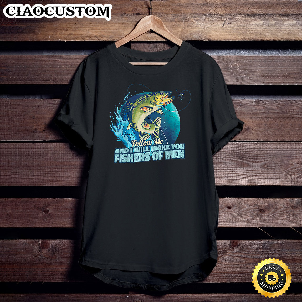 Mark 1_17 Verse Christian Discipleship Fishers Of Men T-Shirt - Christian Shirt