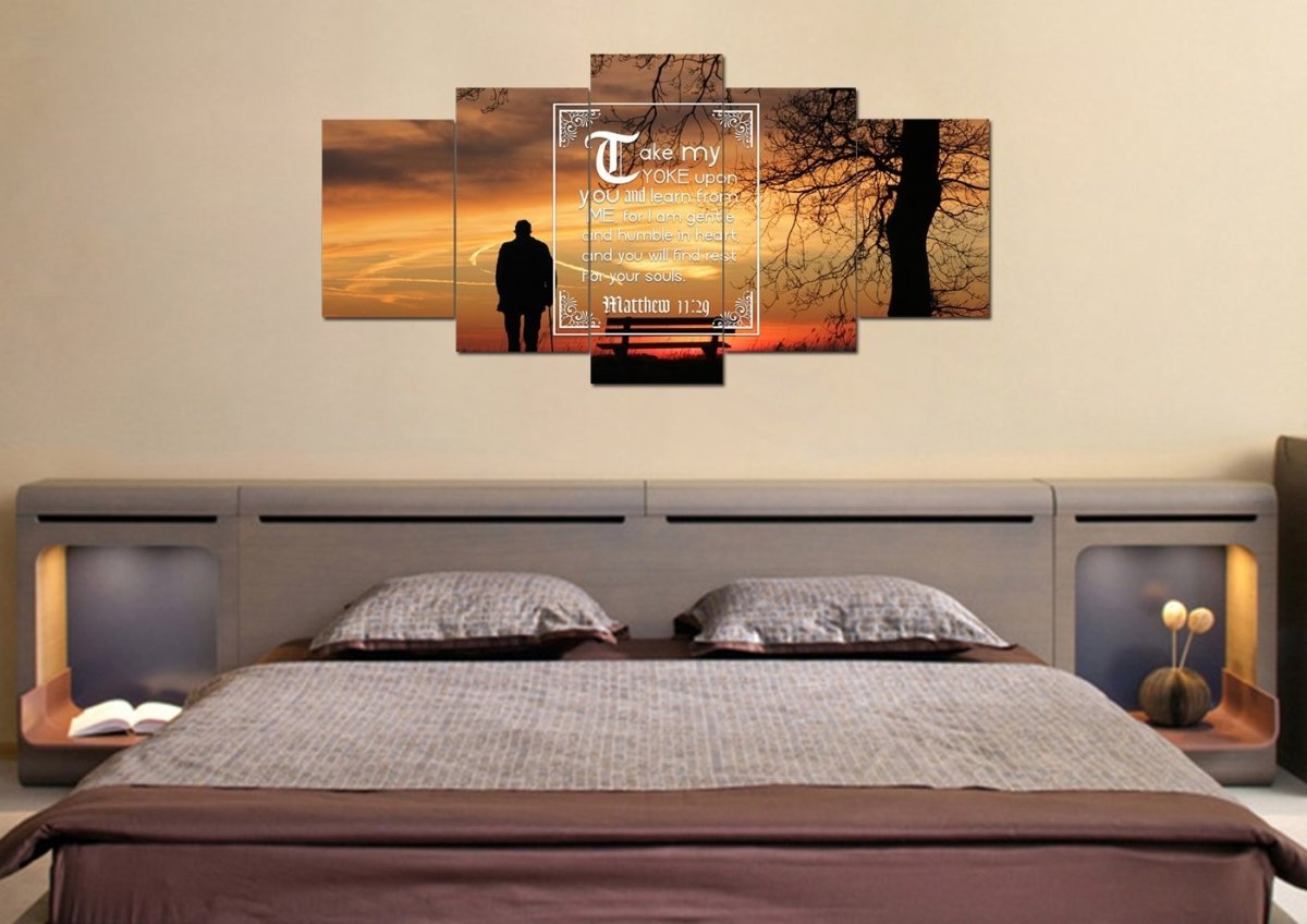 Matthew 1129 Canvas Wall Art Print S - Christian Canvas Wall Art