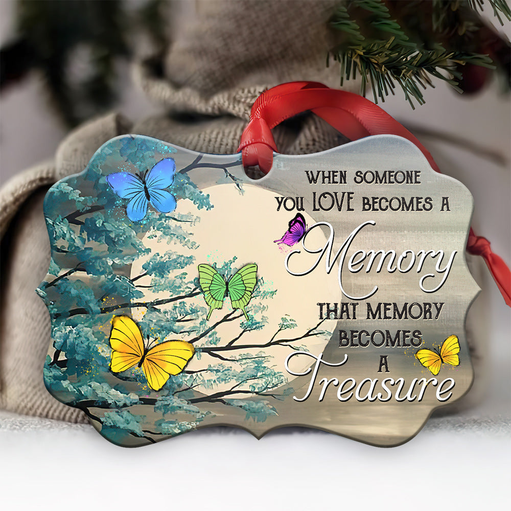 Memorial Butterfly Treasure Metal Ornament - Christmas Ornament - Christmas Gift