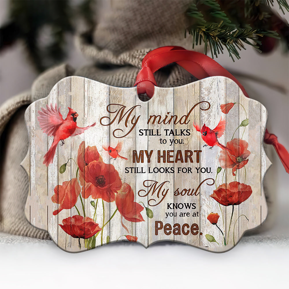 Memorial Cardinal 2 Metal Ornament - Christmas Ornament - Christmas Gift