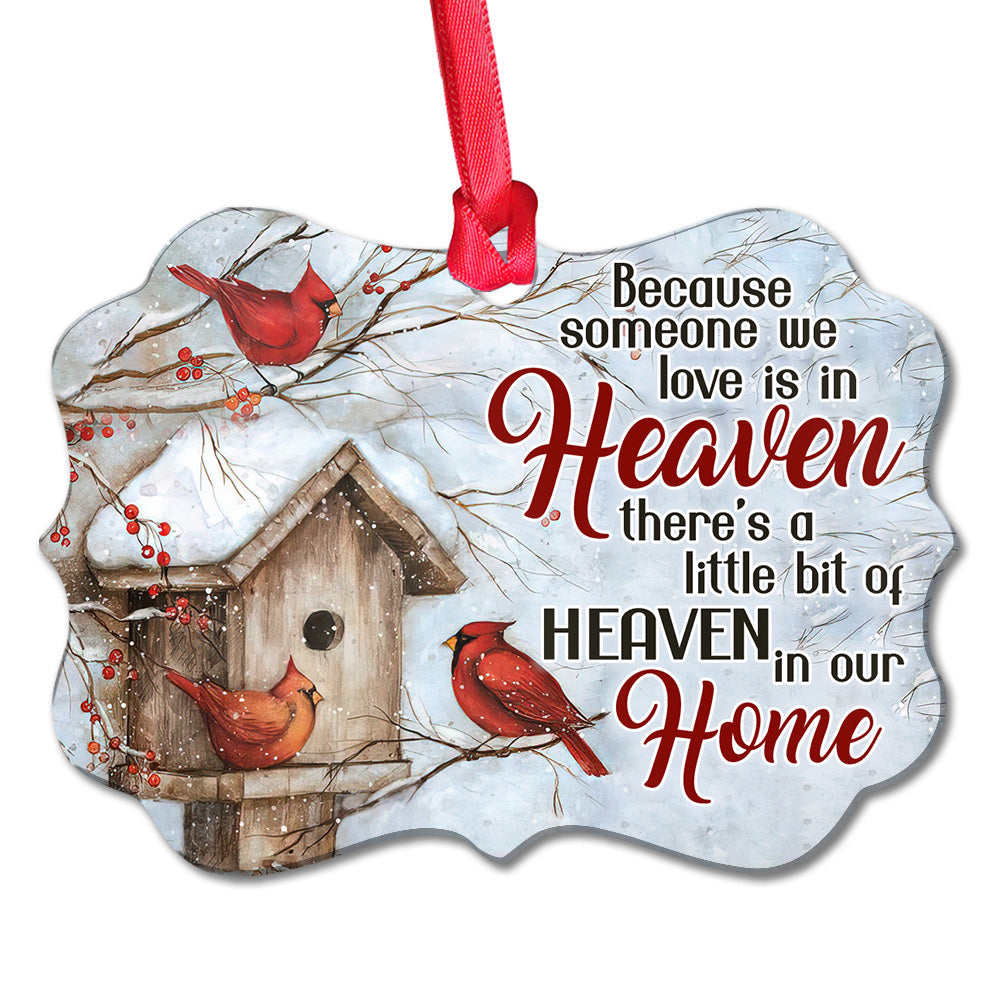 Memorial Cardinal In Our Home Metal Ornament - Christmas Ornament - Christmas Gift