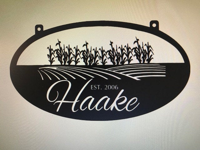 Metal Cornfield Signcornfield Sign Corn Farmer Sign Corn Farm Sign Metal Wall Art Metal House Sign
