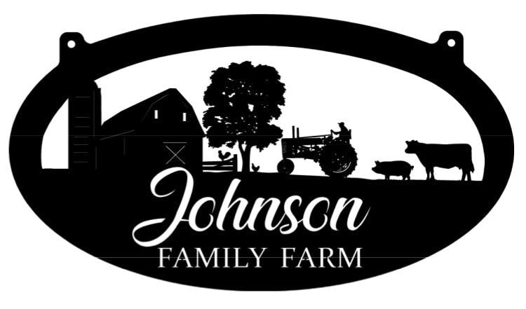 Metal Farmer Signbarnchickentractor Sign Metal Wall Art Metal House Sign
