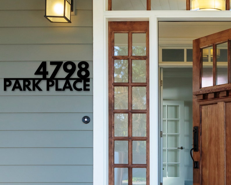 Metal House Numbers - Address Plaque - Housewarming Gifts - Custom Metal Address Sign - Custom Street Address Sign