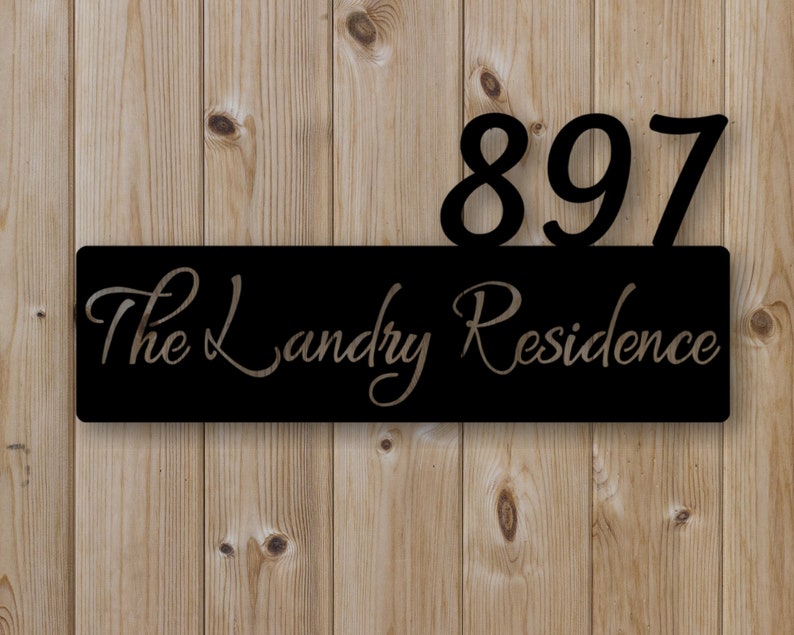 Metal House Numbers - Housewarming Gifts - Custom Street Address Sign