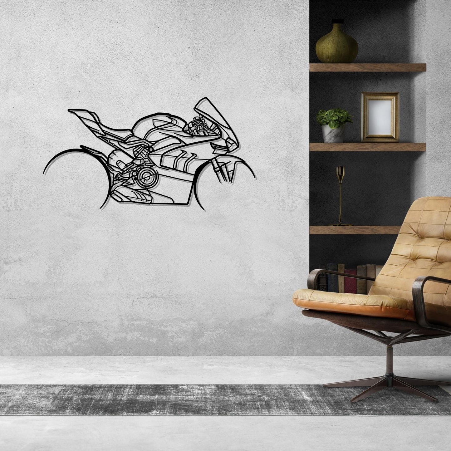 Metal Motorcycle Signs - Metal Motorcycle Wall Art - Metal Signs For Garage - Garage Decorations