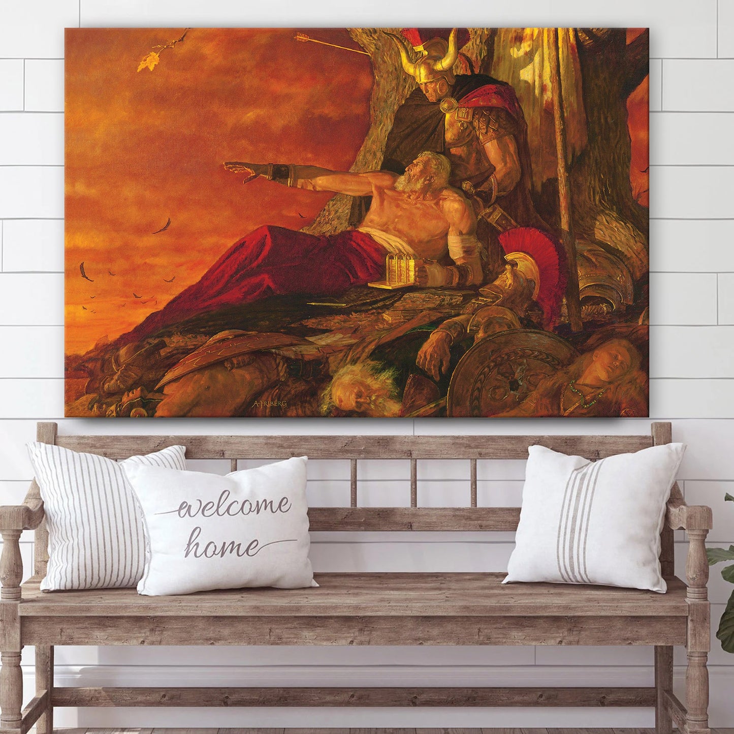 Mormon Bids Farewell To A Once Great Nation Canvas Wall Art - Christian Canvas Pictures - Religious Canvas Wall Art