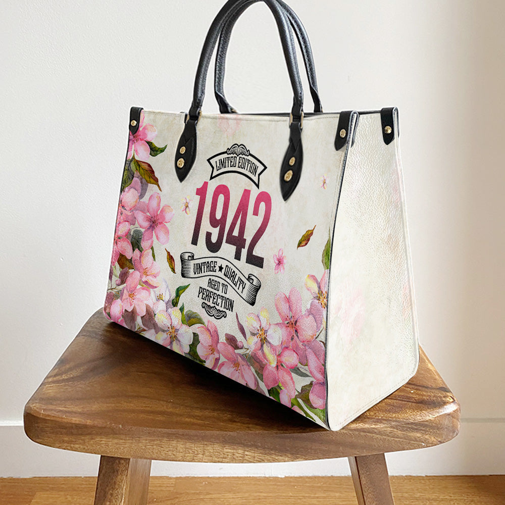 Mother 80 Gift Aged To Perfection Leather Bag - Women's Pu Leather Bag - Best Mother's Day Gifts