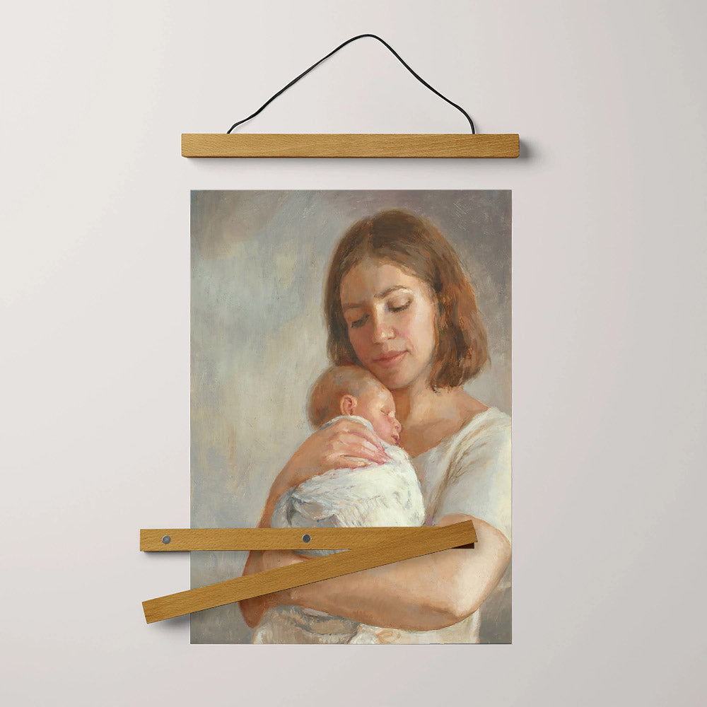 Mother's Love Hanging Canvas Wall Art - Gift For Mom - Religious Canvas