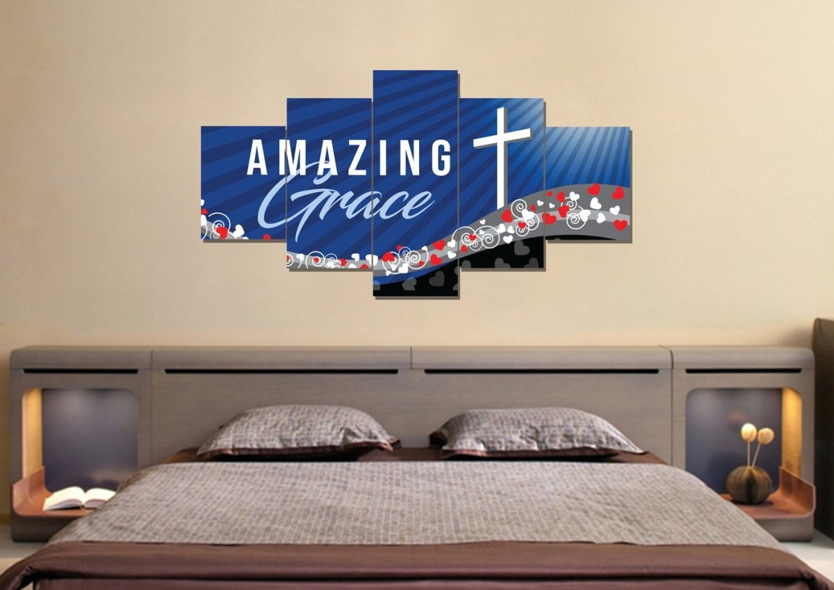 Music Amazing Grace Wall Art & Decor - Christian Canvas Wall Art