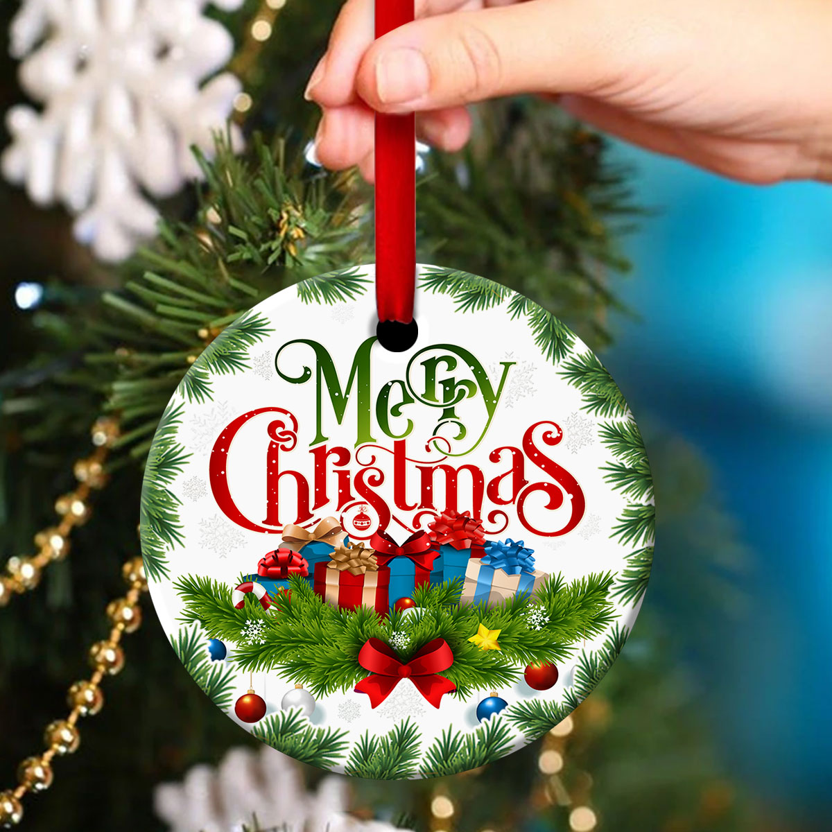 Must-Have Ceramic Circle Ornament - Merry Christmas - Christmas Decor - Funny Ornament