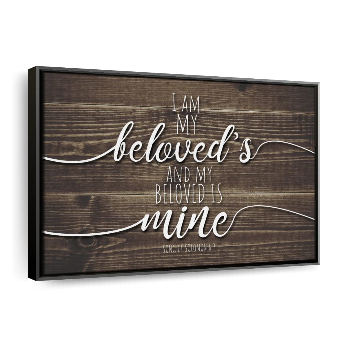 My Beloved Is Mine Canvas Wall Art - Christian Canvas Wall Art - Religious Wall Art Canvas