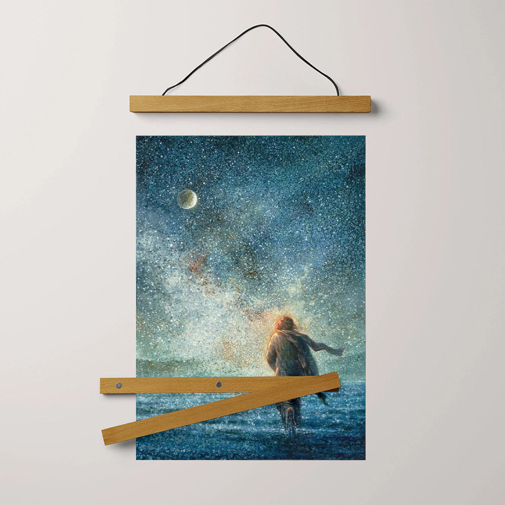 My Father's Creations Hanging Canvas Wall Art - Jesus Picture - Jesus Portrait Canvas - Religious Canvas