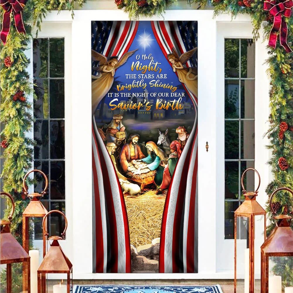 Christmas Nativity Door Banner - Jesus Is The Reason For The Season Holiday Door Decor