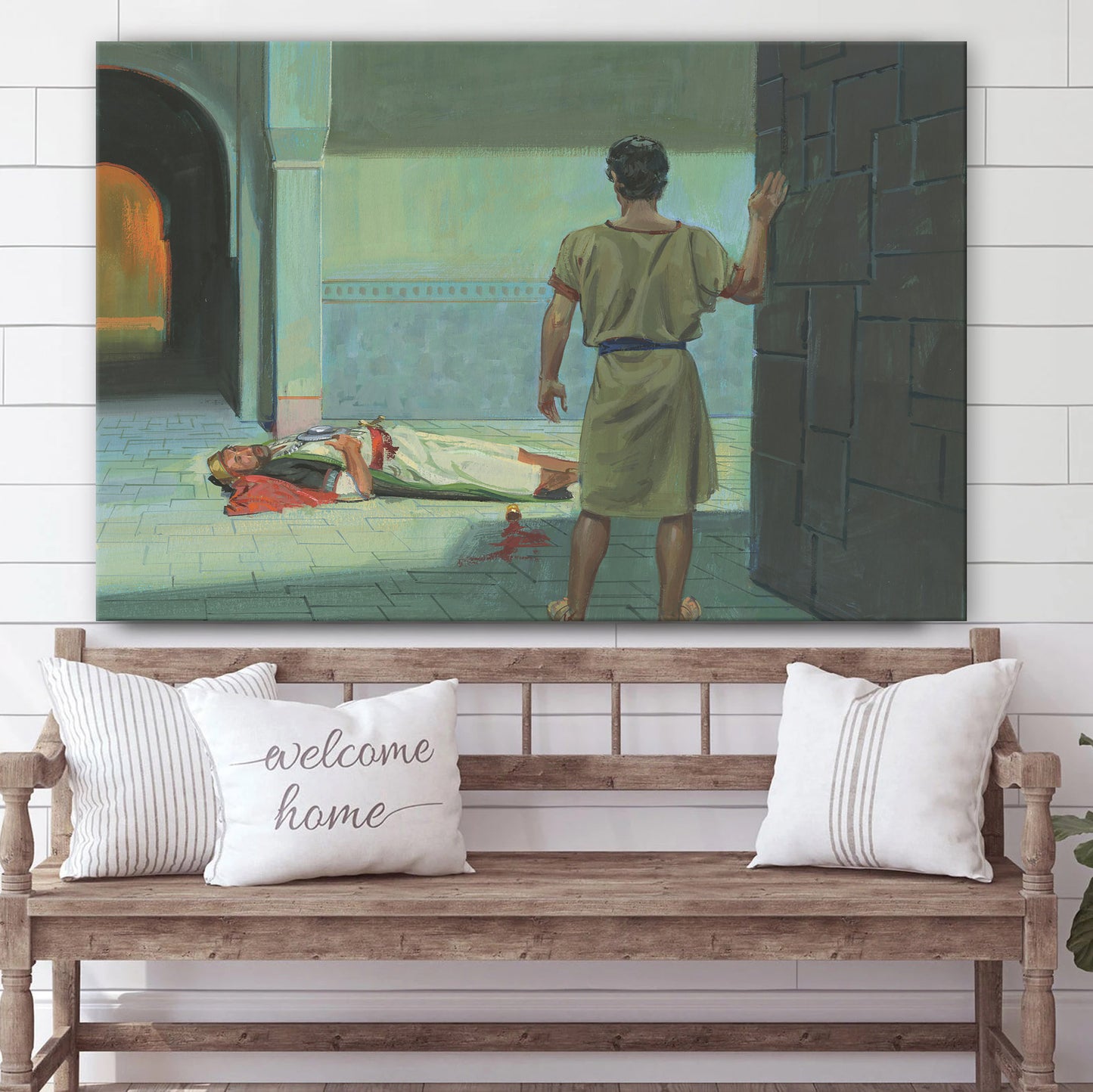 Nephi Near Laban’s House Canvas Pictures - Christian Paintings For Home - Religious Canvas Wall Decor