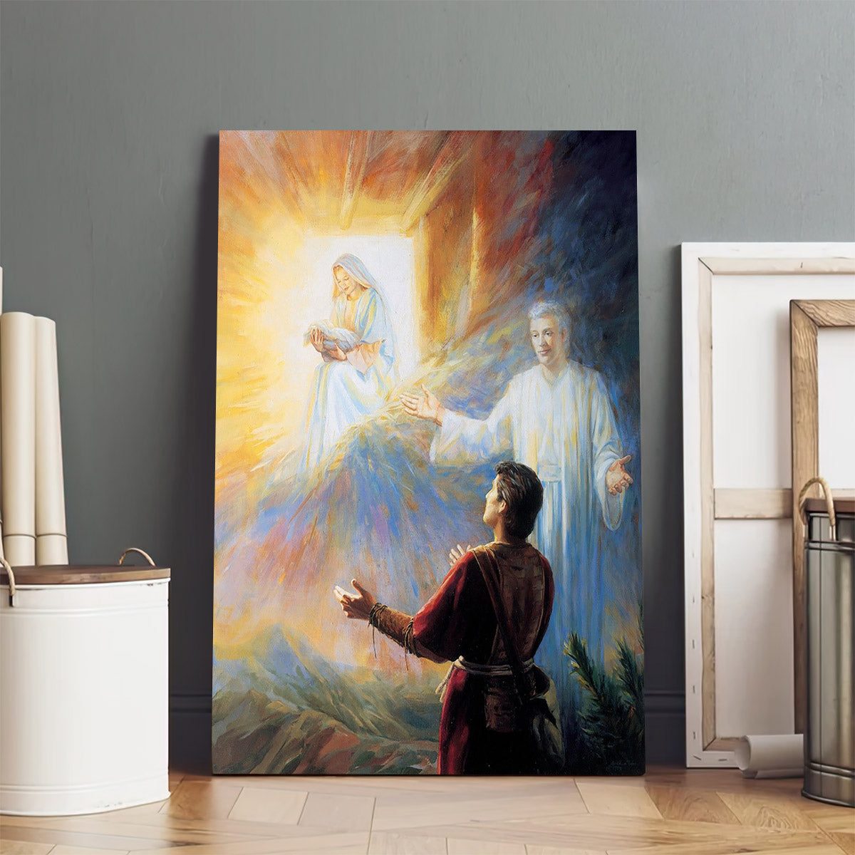 Nephi’s Vision Of The Virgin Mary Canvas Pictures - Religious Canvas Wall Art - Scriptures Wall Decor