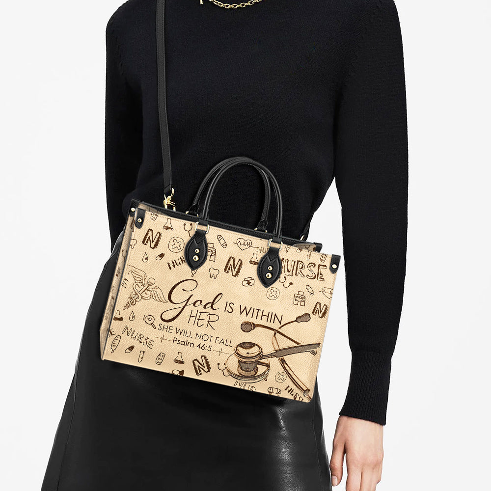 Nurse Faith Leather Bag - Women's Pu Leather Bag - Best Mother's Day Gifts