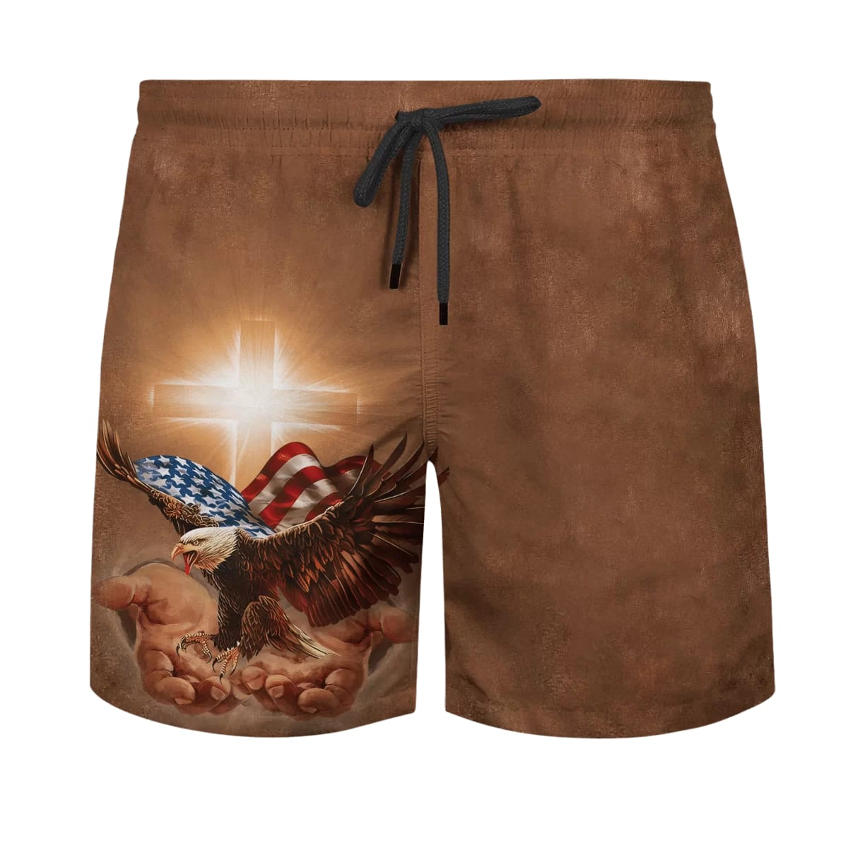 One Nation Under God Jesus Holy In Hand Eagle Hawaiian Shirts - Christian Hawaiian Shirt - Jesus Hawaiian Shirts