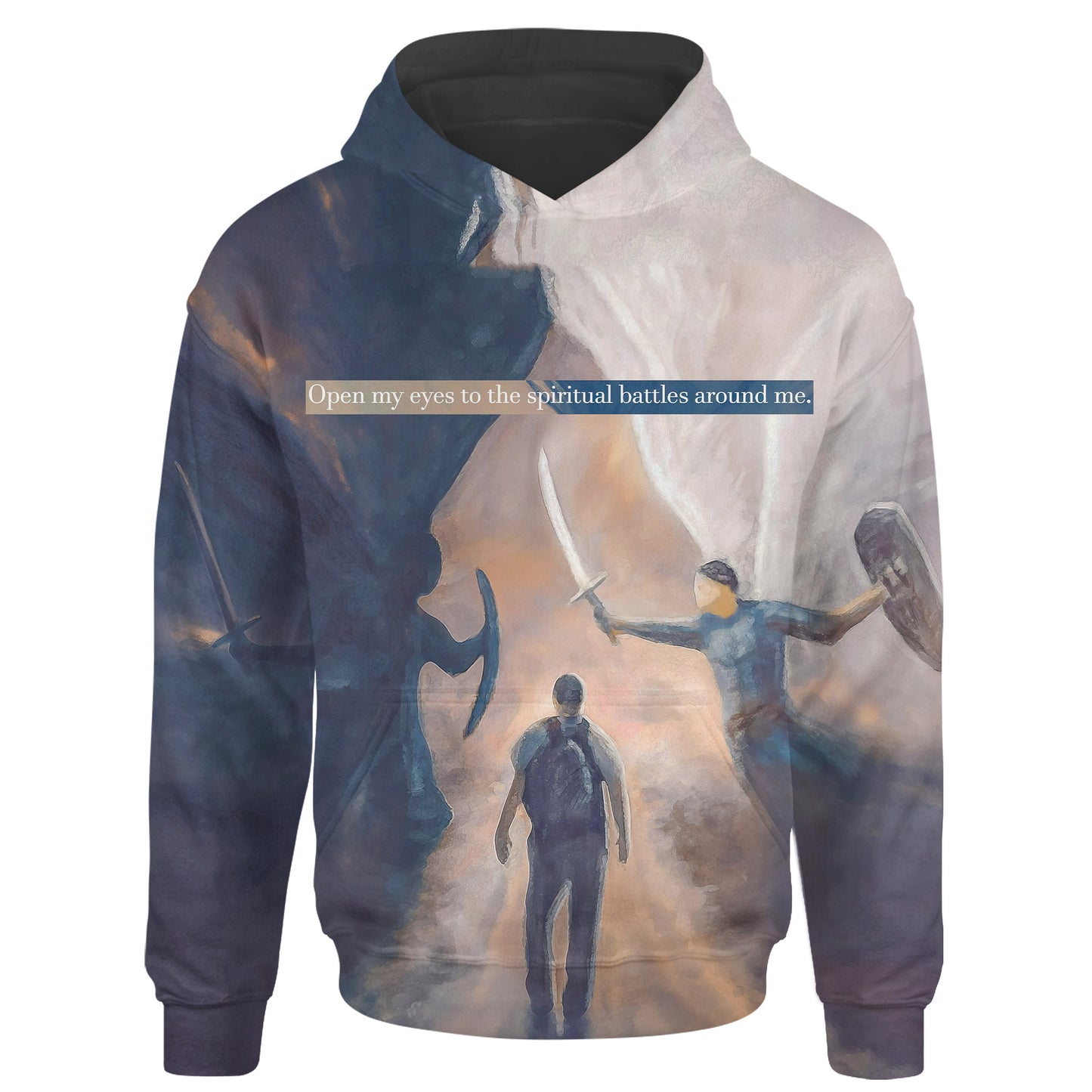 Open Your Eyes To The Spiritual Battles Around Me Jesus Christ 3d Hoodie - God Gift For Christian