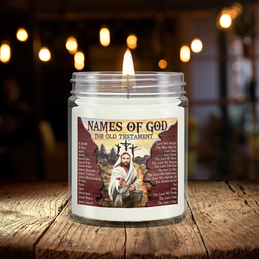 Names Of God The Old Testament - Bible Verse Candles - Natural Candle - Soy Wax Candle 9oz - Ciaocustom