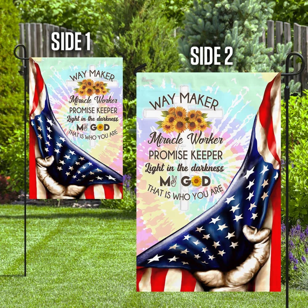 Peace Jesus America House Flag - Christian Garden Flags - Outdoor Religious Flags