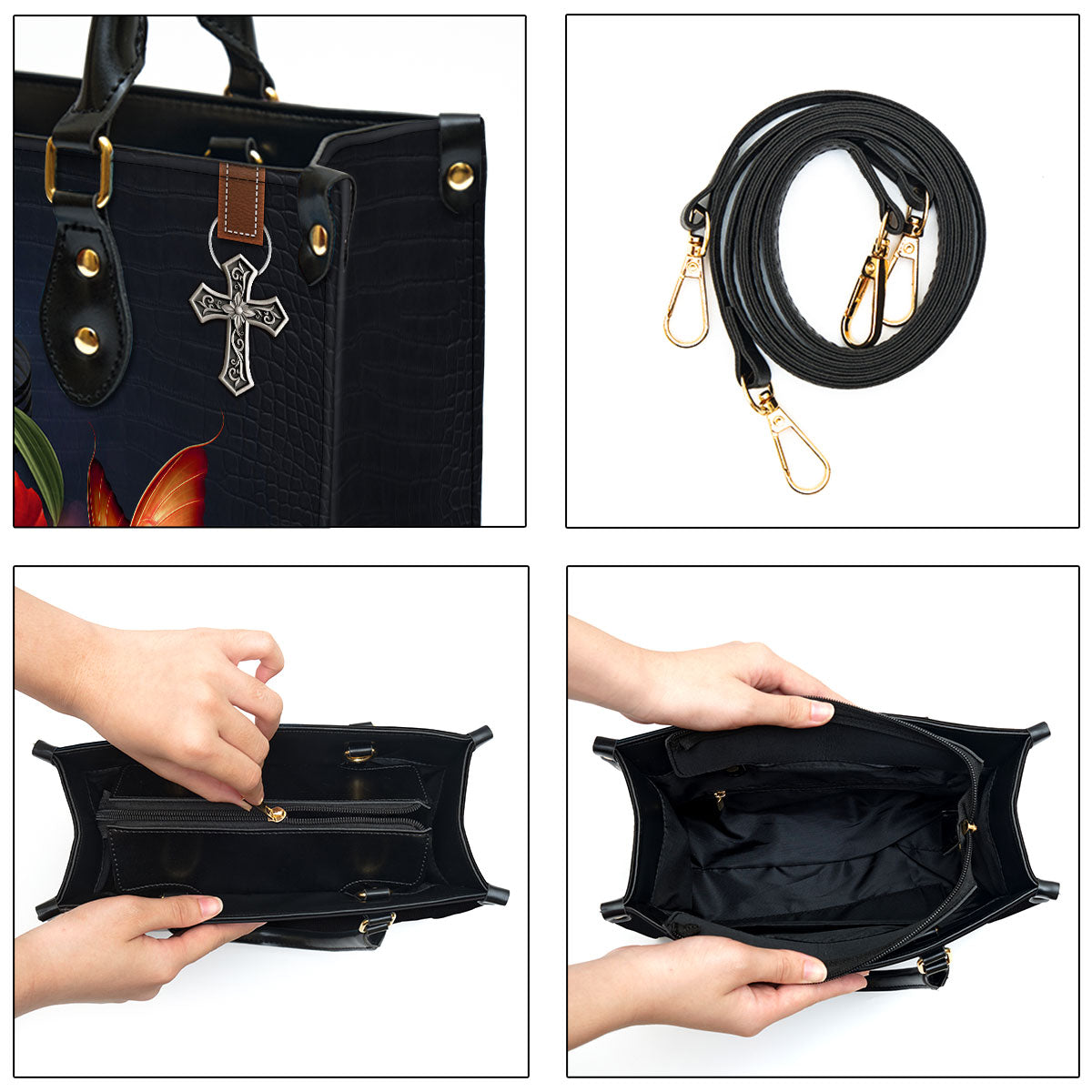 Personalized By Grace Through Faith Leather Bag - Christian Pu Leather Bags For Women